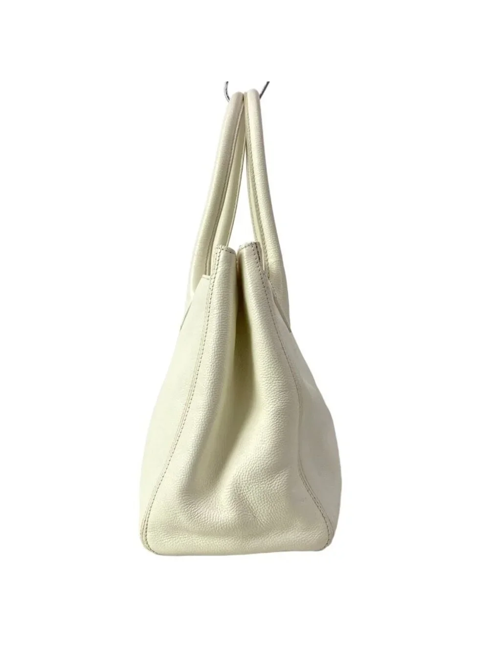Chanel Tote Executive Line Ivory Gold Leather